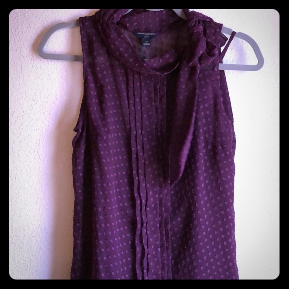 Banana republic purple top.